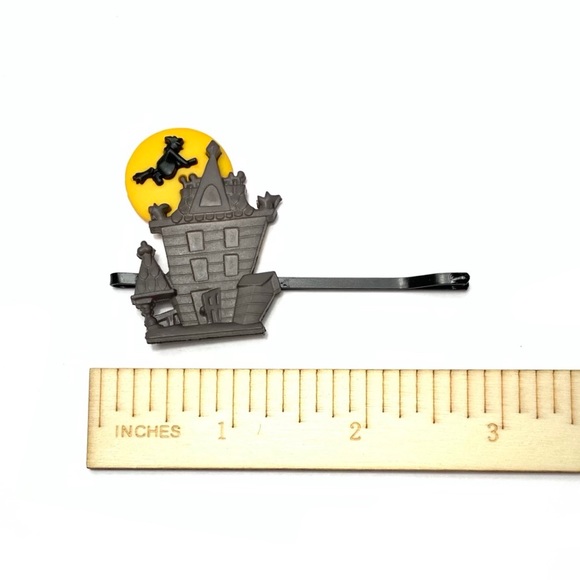 HAUNTED HOUSE Statement Hair Clip Barrette Pin - Picture 2 of 5